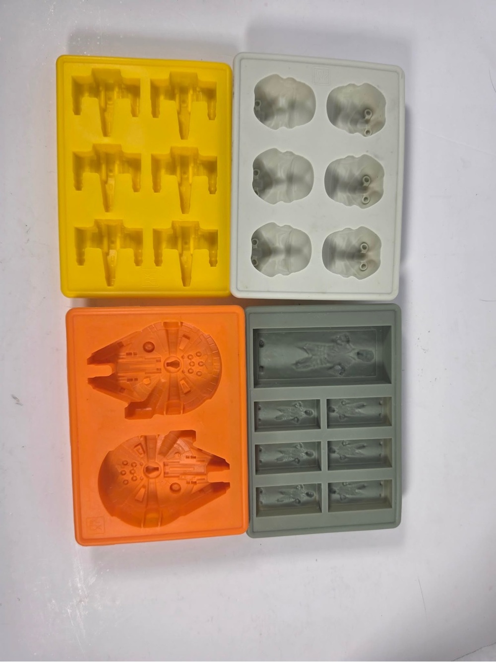 Star Wars Set Of 4 Silicone Ice Mold Trays